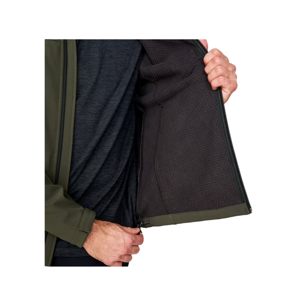 Free Country Men's Wind & Water Resistant Softshell Olive Jacket NWT Size L - Picture 6 of 11
